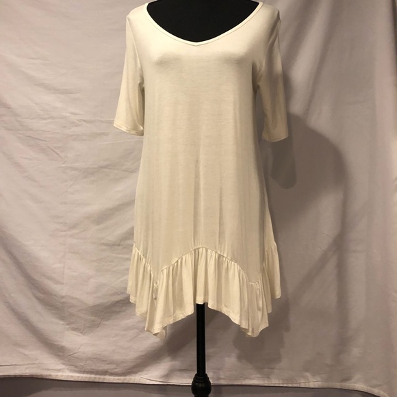 accents Tops - Accent Tunic/Coverup Ivory Made in the USA Soft